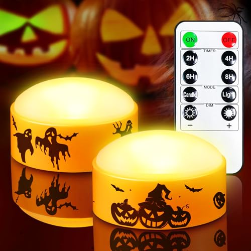 Halloween LED Pumpkin Lights with Remote & Timer - Orange Pumpkin Variation