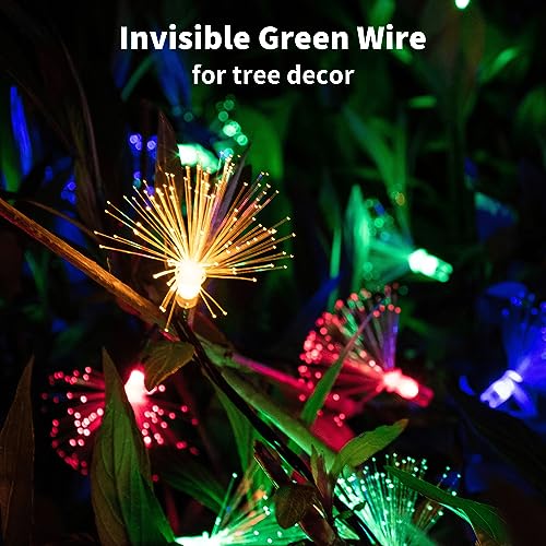 Multicolor Fiber Optic Fairy Lights 33FT Battery Operated with Timer for Christmas Wedding Garden