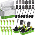 Halloween Zombie Hands Cake Topper Set with Tombstones & Lids - Spooky Party Decor