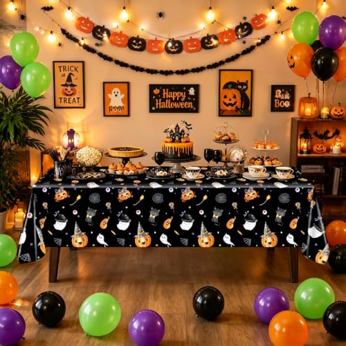 Halloween Party Decorations Kit with Plates Banner & Centerpieces - 24 Guests
