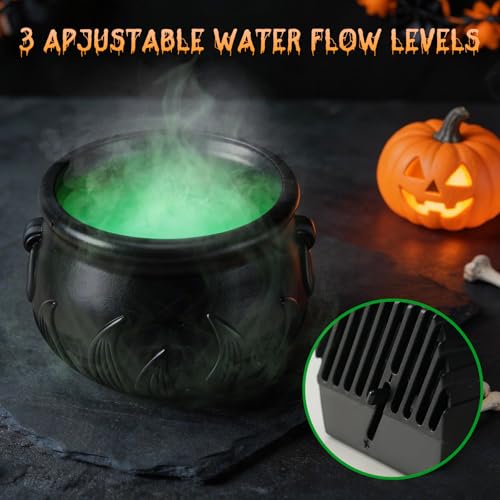 Halloween Indoor Decor Set with Puking Skeleton & Cauldron - Spooky Effect