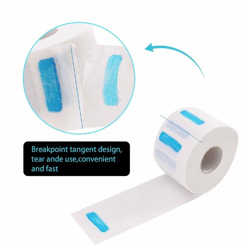 IOOROSE 5 Rolls Disposable Neck Strips for Barber Shop,Professional Stretchy Paper Hairdressing&Haircut Accessory Tool