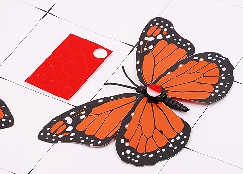 Penta Angel Monarch Butterfly Wall Decals - 12 Large Orange 4.7 Inch Art Crafts