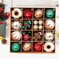 Christmas Ball Ornaments Set - Shatterproof Holiday Decoration Kit - Variation C
