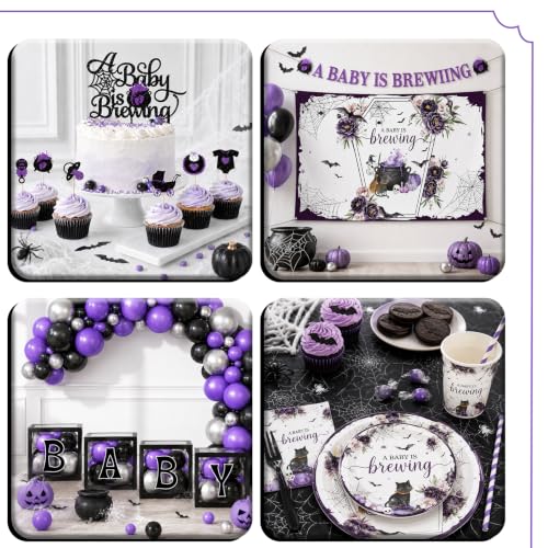 Halloween Baby Shower Decorations Set 265pcs for Gender Reveal Party