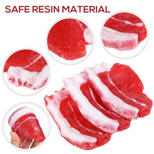 Fake Meat Prop Steak Set - Realistic Food Model for Kitchen Decor & Photos