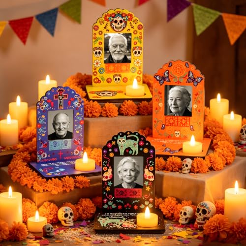 Dia De Los Muertos Decorations Altar Picture Frame Set - 6 pcs