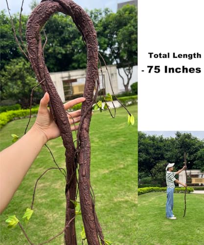 Flexible Artificial Tree Twigs and Vine Branches - 6.3Ft for Home Decor