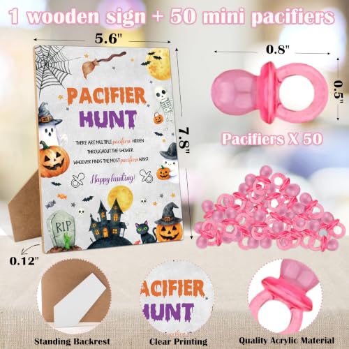 Halloween Baby Shower Pacifier Hunt Game - Spooky Night Variation, 51 Pcs