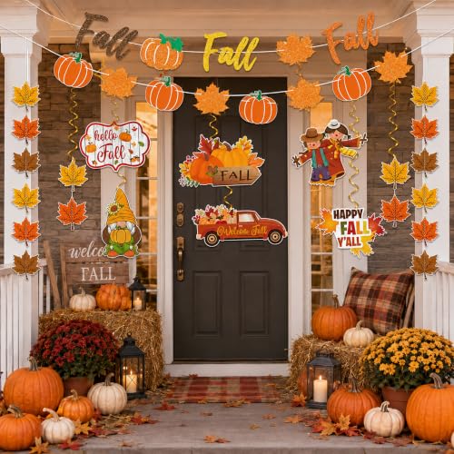 Fall Party Decorations Set for Office, Home & Classroom - Autumn Supplies