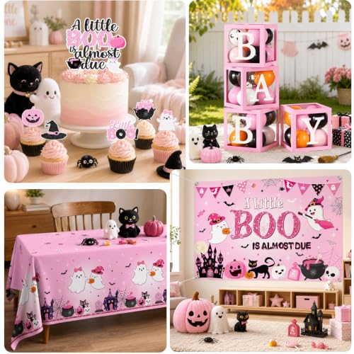 Halloween Baby Shower Decorations Girl Pink Balloon Arch Kit All-in-One Party Supplies