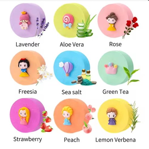 Leiky Life Princess Bath Bombs Luxury Fizzy Organic Natural Bath Bomb Gift Set Bubbling, 1 Count (Pack of 9), Variety