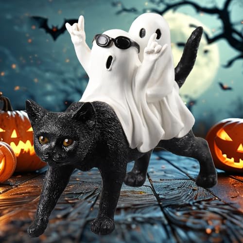 Halloween Ghost Decorations Indoor Rock 'n Roll Ghost Figurine - Spooky Fun