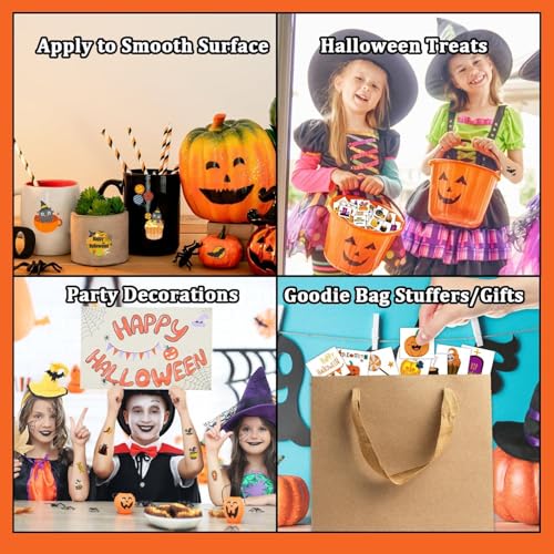 Halloween Temporary Tattoos for Kids Party Favors - 408 Sheets