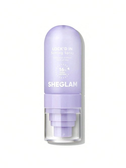 **SHEGLAM Lock'd In Setting Spray - Quick-Drying, Long-Lasting, Oil-Control Formula | Purple**