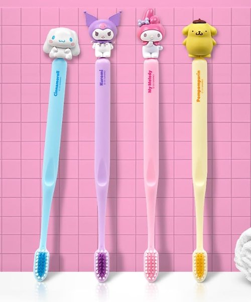 1 Count Cinnamoroll Cute Figure Toothbrush (SkyBlue)