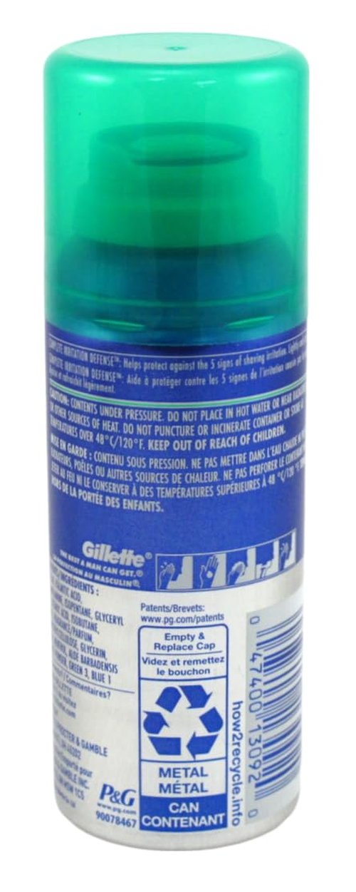 Gillette Series Shave Gel with Alo Vera Sensitive 2.5 Ounce(12 Pack)