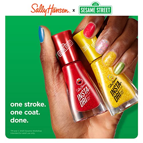 Nail Polish Orange - Quick-Dry 3-in-1 Formula with Sesame Street Characters
