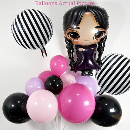 Pink Gothic Balloon Arch Kit - 148pcs Dark & Bright Party Balloons for Halloween & Birthday Decorations