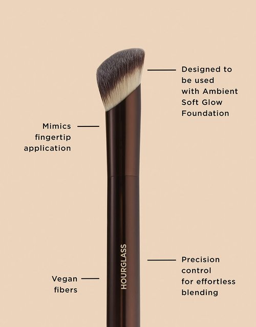 Hourglass Ambient Soft Glow Foundation Brush - Flawless Application Tool for Radiant Skin