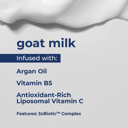 Kiss My Face Goat Milk Body Wash - Nourishing Lavender & Jasmine Formula | 16 Ounce Bottle
