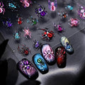 Halloween Nail Stickers 3D Spider Embossed Decals - Spring-19 Variation