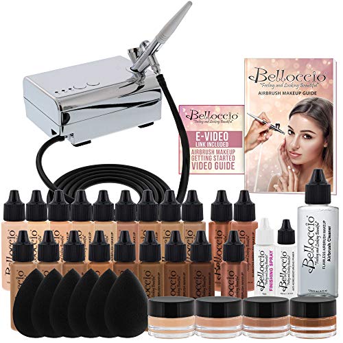 Professional Airbrush Makeup System with Foundation Master Set - 1/2oz