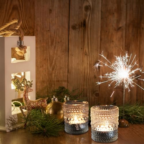 Clear Votive Candle Holders Set 24 PCS Hobnail Glass Tealight Holders - Spring & Wedding Decor Variation of THIS listing