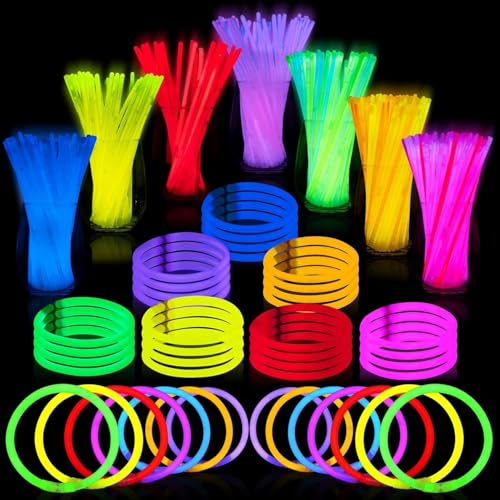 1000-Piece Glow Stick Bulk Party Pack with Connectors - Neon Neon Glow in the Dark Party Supplies - Variation of THIS listing