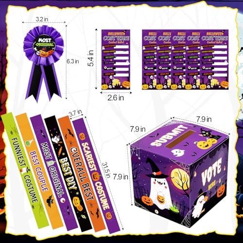 Halloween Costume Contest Kit with Voting Cards & Ribbons - Party Supplies