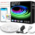 16.4ft RGB LED Strip Lights with Smart IC, 2880 LEDs, Bluetooth App Control