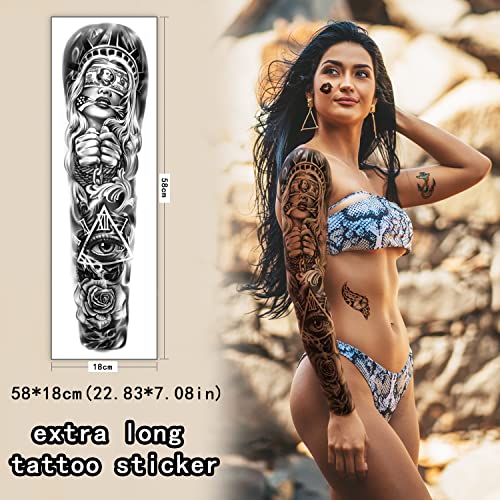 Eagle Temporary Tattoos for Arms & Body Waterproof 46 Sheets Halloween
