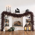 12Ft Fall Garland with Realistic Purple Leaves for Fireplace Mantel Indoor Outdoor Decor - Variation of THIS listing