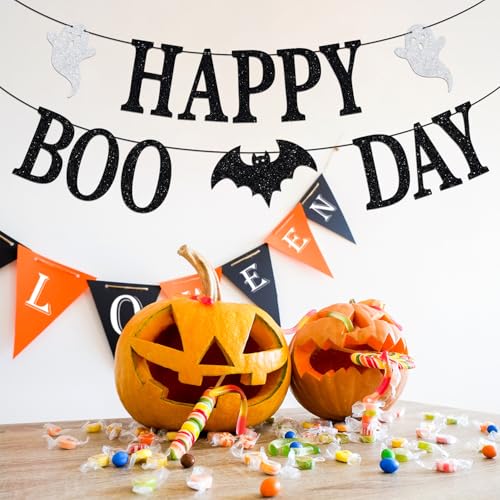 Halloween Birthday Banner - Spooky Baby Shower Party Decorations