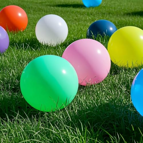 Colorful 36 Inch Latex Balloons Pack of 50 - Giant Party Balloons for Events