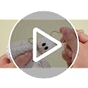 Halloween Ghost Garland 6.5 ft Lace & Jute Rustic Decor for Mantle & Party