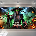Halloween Party Backdrop Graveyard Scene 71x43 Inch Haunted Decor