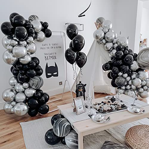 PartyWoo Black Balloons 50pcs Matte Latex Helium Balloons 12 Inch - Black-y18