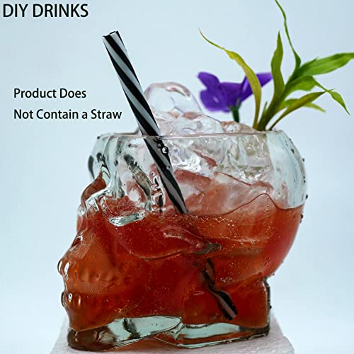 2 Pack Skull Glass Cups 12oz/350ml - Halloween Party Wine Glasses, Multipurpose Holiday Gifts
