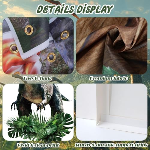 Dinosaur Party Decorations Set - Banner, Table Centerpieces & Boxes for Jurassic Theme