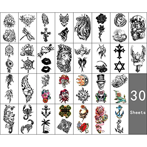 Eagle Temporary Tattoos for Arms & Body Waterproof 46 Sheets Halloween