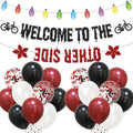 Halloween Party Banner and Decorations Set - Spooky Forest Theme with Balloons