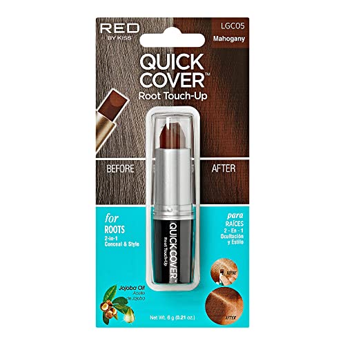 Brown Root Concealer Stick for Gray Hair & Beard - Water-Resistant, Easy Application, Long-Lasting - 1 Pack