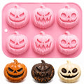 Halloween Pumpkin Silicone Mold Non-Stick Jack-O-Lantern Baking Mold