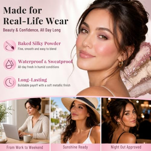 All-in-One Face & Eye Makeup Palette with Eyeshadows, Blush, Bronzer & Highlighter