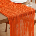 Orange Cheesecloth Table Runners 2 Pack - 10FT Boho Fall Wedding Decor Variation of THIS listing