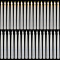 LED Flameless Taper Candles Bulk 36 Pieces - White, 8.5 Inch, Safe & Windproof