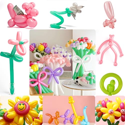 Pink Balloons Bulk Pack of 100 - 12 Inch Long Party Balloons for Decorations & DIY Shapes - Pink Variant