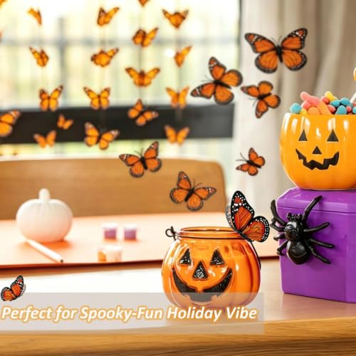 36 Pcs Monarch Butterfly Decoration Set in 5 Sizes for Home & Event Decor