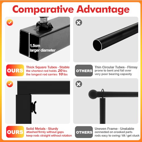 Adjustable Table Arch Stand with Clamps Black for Events and Decorations - Variation 1
